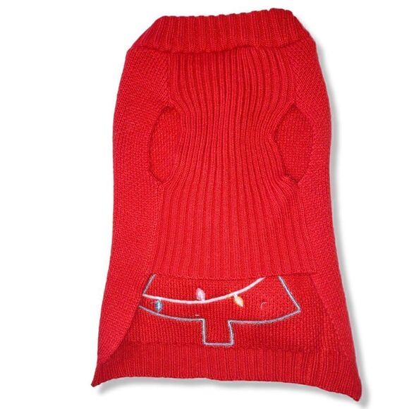 Michaels Red Pet Sweater Christmas Tree S - Picture 2 of 3